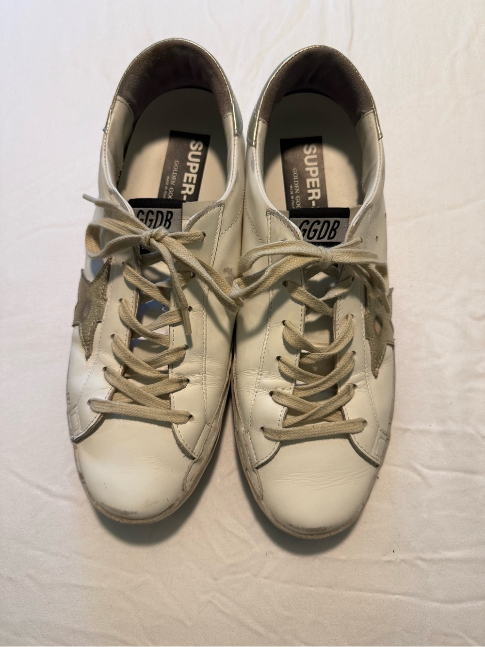 golden goose superstar sneakers w/gold star and heel tab - FEEL FREE TO OFFER! - Picture 3 of 5